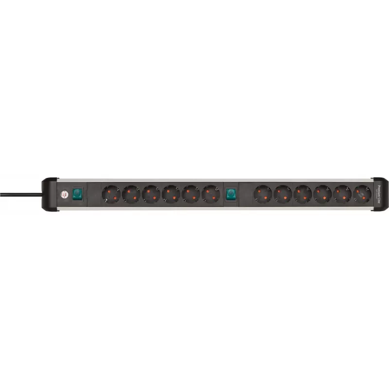 Power Extension Brennenstuhl 1391030200 3m 12 AC Outlets Indoor Black Silver