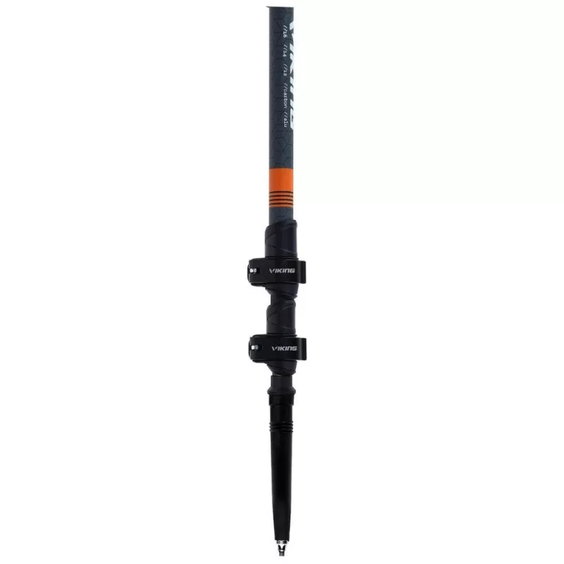 Ski touring poles Viking Kangri 610/24/7881/0854/UNI — adjustable, grey/orange
