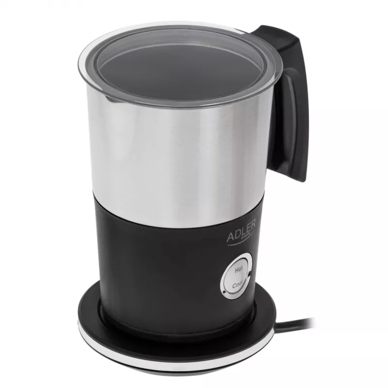 Automatic milk frother Adler AD 4497 — stainless steel, 600W, froth 120 ml / warm 300 ml, hot & cold