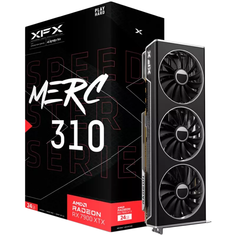 Graphics card XFX Radeon RX 7900 XTX 24 GB GDDR6, PCIe 4.0, 384-bit, 355 W, 3x fans