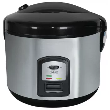 Rice cooker Adler AD 6406, 1.5 L removable bowl, 1000 W, black stainless steel