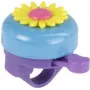 Bicycle bell FISCHER 85831, flower design, 80 mm diameter