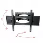 ART AR-65 tabletop TV stand for flat screens 2,03 M (80) Black Wall