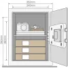 Basic safe YEC office with alarm YALE HOME YEC/390/DB2