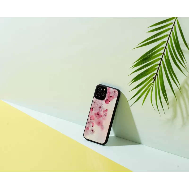 Protective phone case iKins for Apple iPhone 12 Pro Max — cherry blossom design