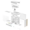 Desktop PC case DeepCool CL6600 WH — white, supports ATX/PS2/SFX/SFX-L PSUs, 140 mm front, 120/140 mm top/rear, 2.5 inch & 3.5 inch drives
