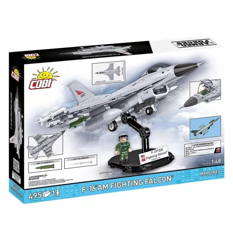 Cobi Building Set F-16AM Fighting Falcon, 495 pieces, scale model