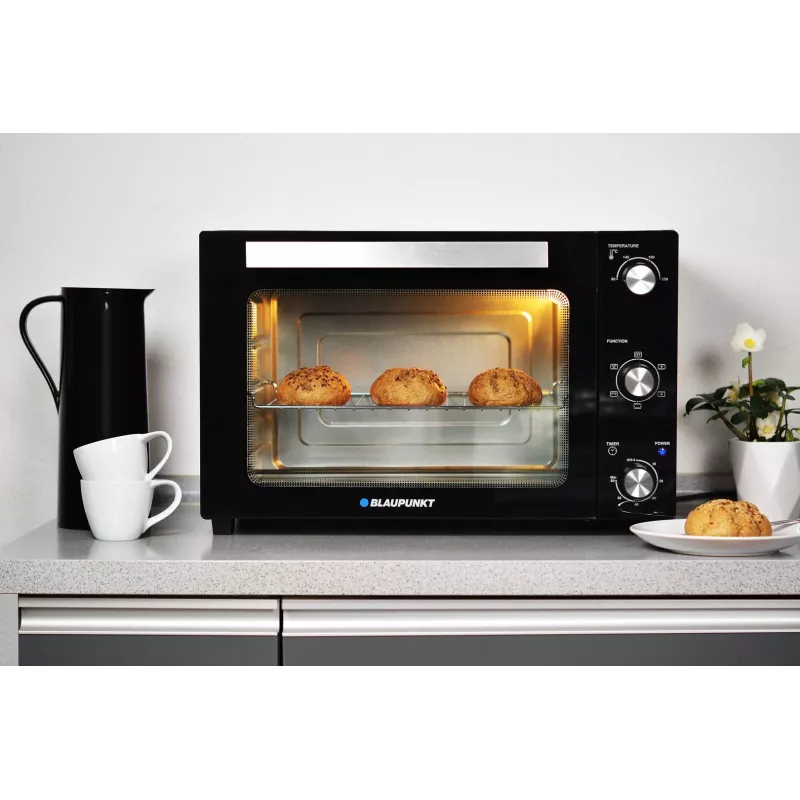 Blaupunkt EOM601 oven Black, Stainless steel