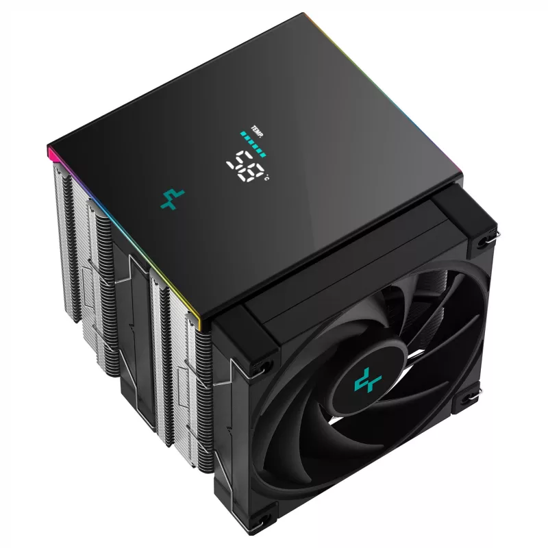 CPU Air Cooler DeepCool AK620 Digital SE, dual-tower, 6x Ø6mm heat pipes, 2x 120mm PWM fans, RGB, height 161 mm