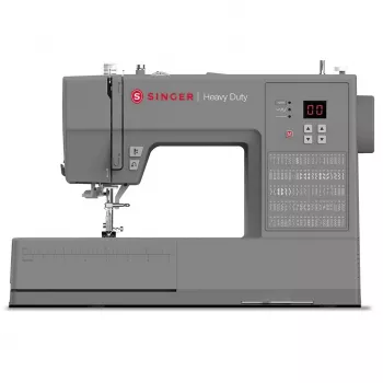 SINGER automatic sewing machine HD6605 — electric, 1-step buttonhole, free arm, grey, 6 kg