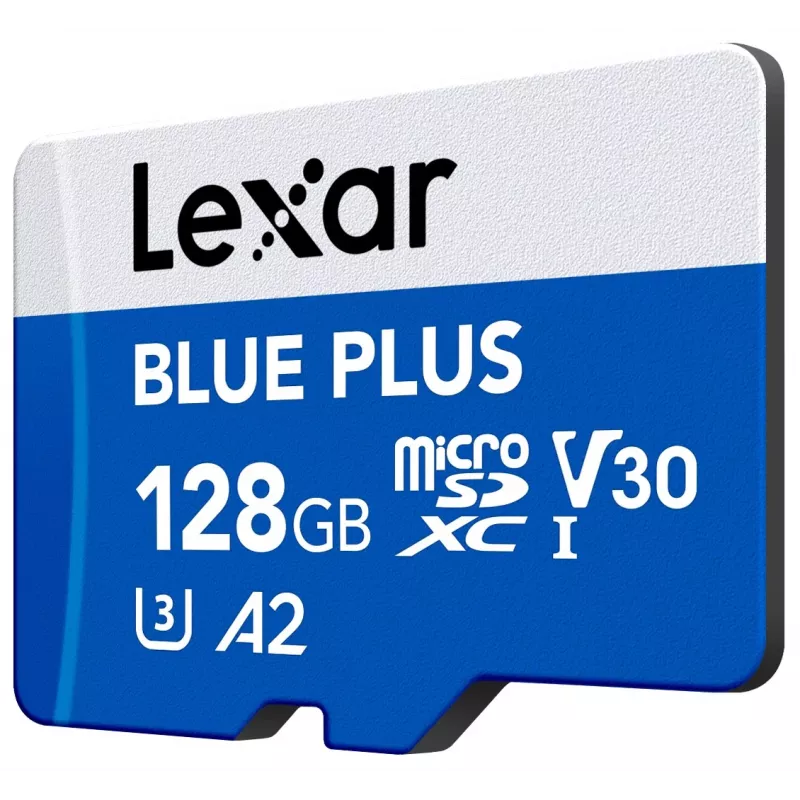 MicroSDXC memory card Lexar BLUE PLUS 128 GB UHS‑I U3 V30 170 MB/s
