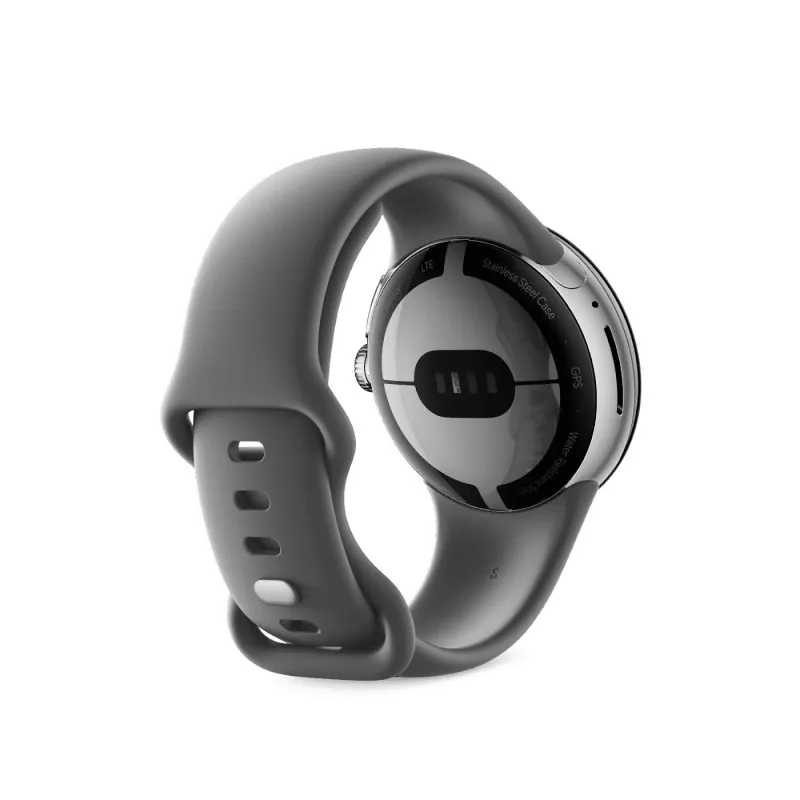 Google Pixel Watch - Polished Silver - Smart Watch with Band