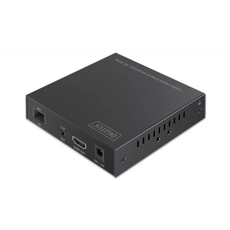 Receiver Digitus HDMI Fiber KVM IP Receiver 4K/60Hz Wired USB