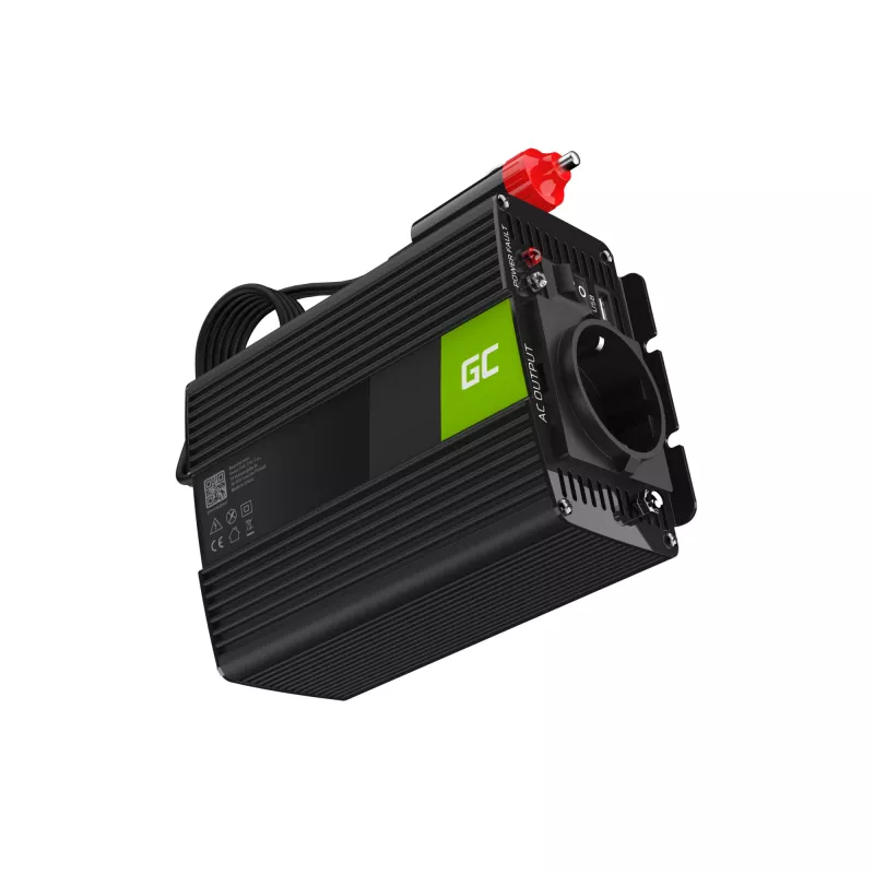 GREEN CELL Car Power Inverter 12V to 230V 150W/300W Pure Sine