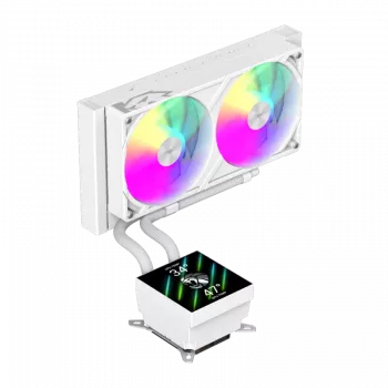 Gamemax CPU Liquid Cooler | GLACIER 240 LCD WH | Intel, AMD