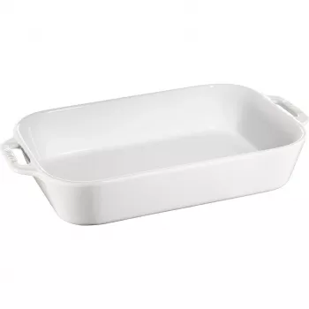 Rectangular Platter Staub 40511-151 4.5 l — White, 4.5 L capacity