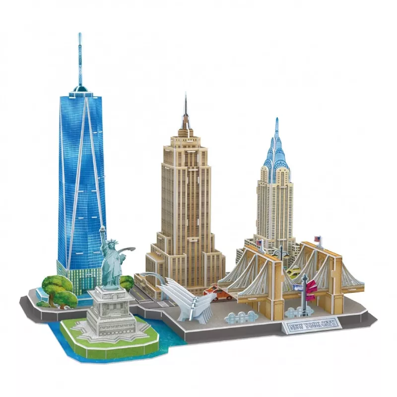 3D Puzzle CubicFun New York City City Line, 123 pieces, 370×420 mm, age 8+
