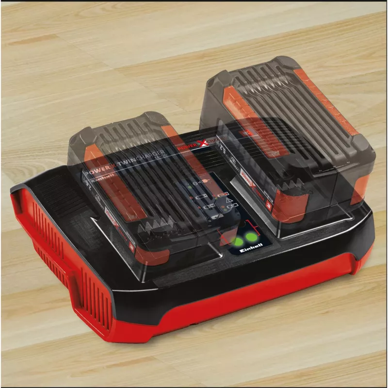 Einhell Power-X-Twincharger 3 A Battery Charger for Indoor Black - Red (4512069)