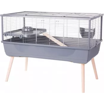 Cage ZOLUX Neolife 100 for guinea pig, grey, 990×540×760 mm, 15 mm bar spacing, removable tray