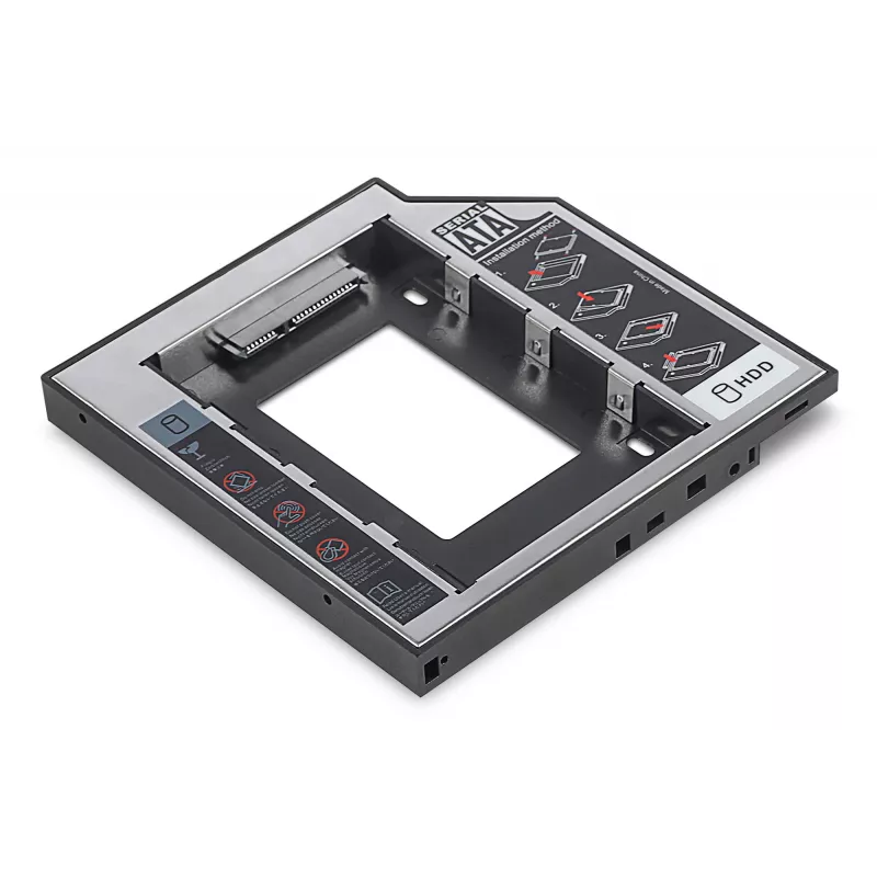 Mounting frame SSD / HDD CD / DVD / Blu-ray SATA to SATA III 12.7mm