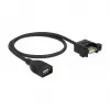 USB cable DeLOCK 85459 USB 2.0 0.5 m Black