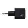 Mobile device charger Green Cell CHARGC06, USB-C 33W, Quick Charge 3.0, AC input 100–240V, black