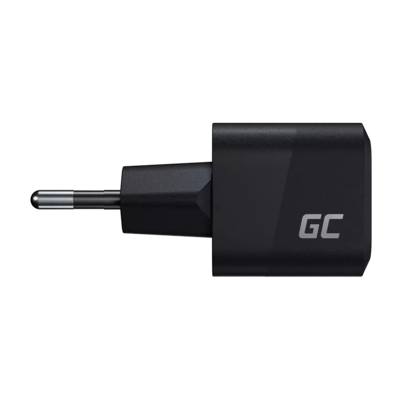 Mobile device charger Green Cell CHARGC06, USB-C 33W, Quick Charge 3.0, AC input 100–240V, black