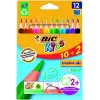 BIC Evolution Triangle 8871462 Colored Pencils, 12 Colours