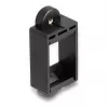 DeLOCK Keystone Holder Snap-in Frame Black 18mm x 40mm x 10mm