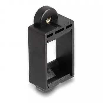 DeLOCK Keystone Holder Snap-in Frame Black 18mm x 40mm x 10mm
