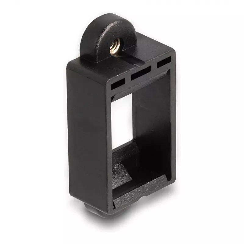 DeLOCK Keystone Holder Snap-in Frame Black 18mm x 40mm x 10mm
