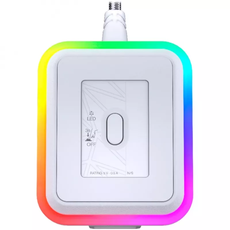 ENDORFY Mouse Dock Onyx White, Charging Dock for LIV Wireless Mouse
