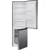 Freestanding fridge BOMANN KG 7357, 315 L total (219 L fridge, 96 L freezer), stainless steel, LED light, 40 dB