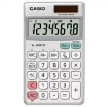 Basic Calculator Casio SL-305ECO Pocket Silver White