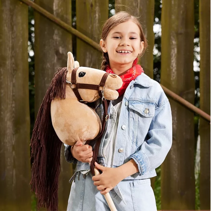 Horse on a stick HOPPIHORSE Hobby Horse A3 beige