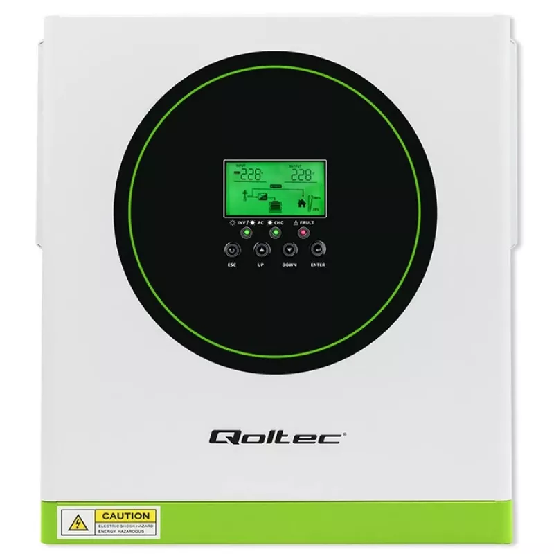 Off-grid solar inverter QOLTEC 3500W model 53864 for standalone photovoltaic systems
