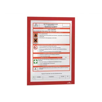 Magnetic Frame A4 Durable 4872-03 Red