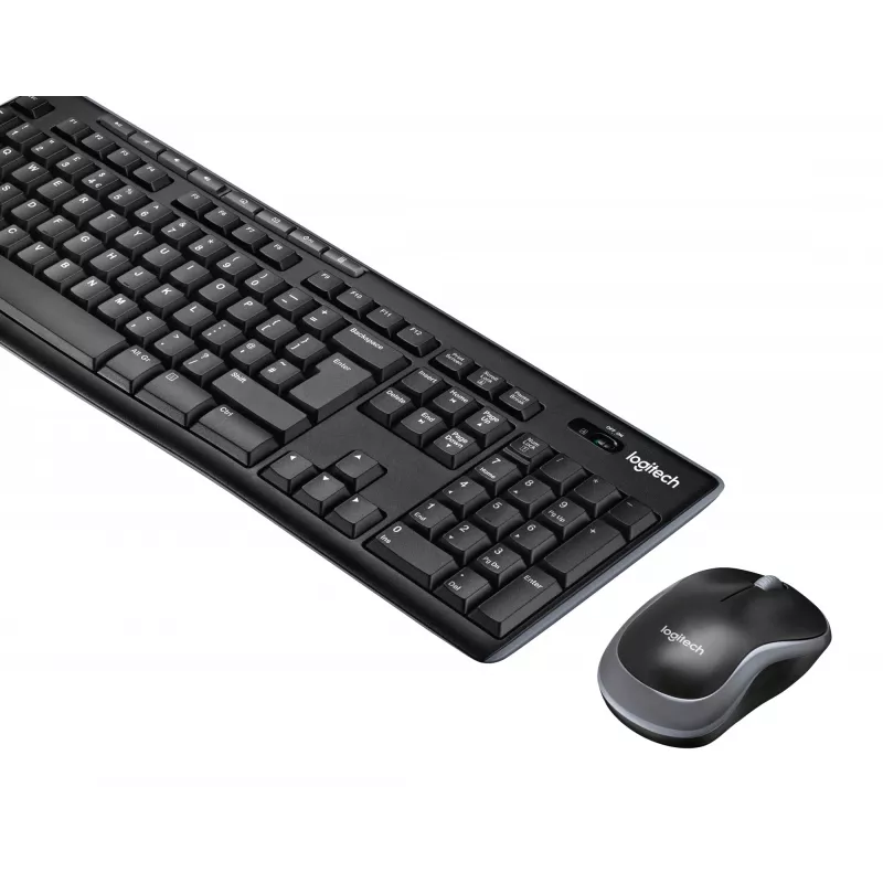 Logitech Wireless Combo MK270 - Keyboard-and-Mouse-Set - wireless - 2,4 GHz - French (920-004510)