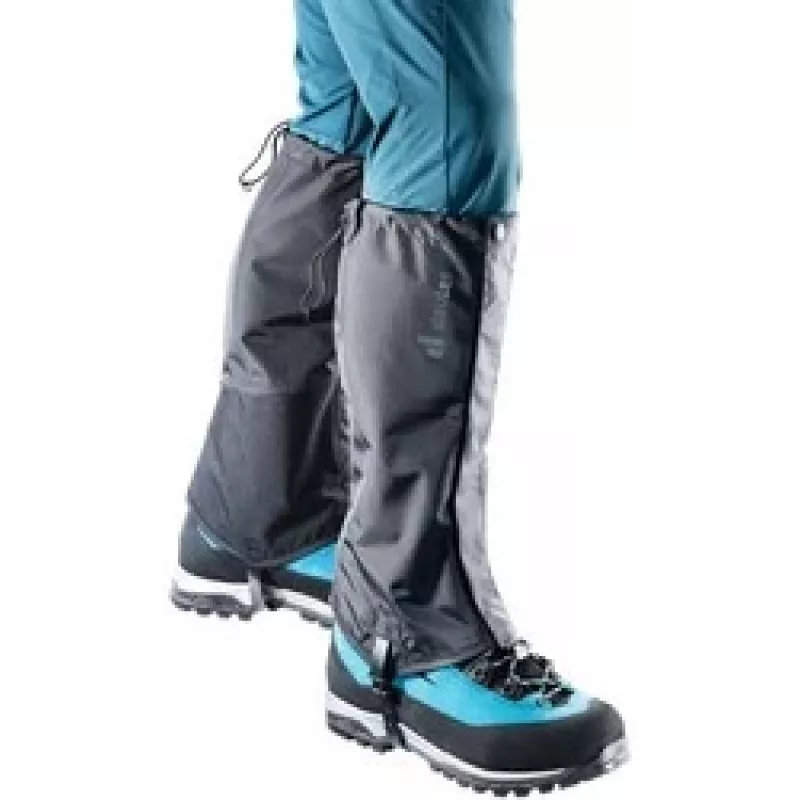 Gaiters DEUTER 39320257000 black, size S — hiking leg gaiters, lightweight protective cover
