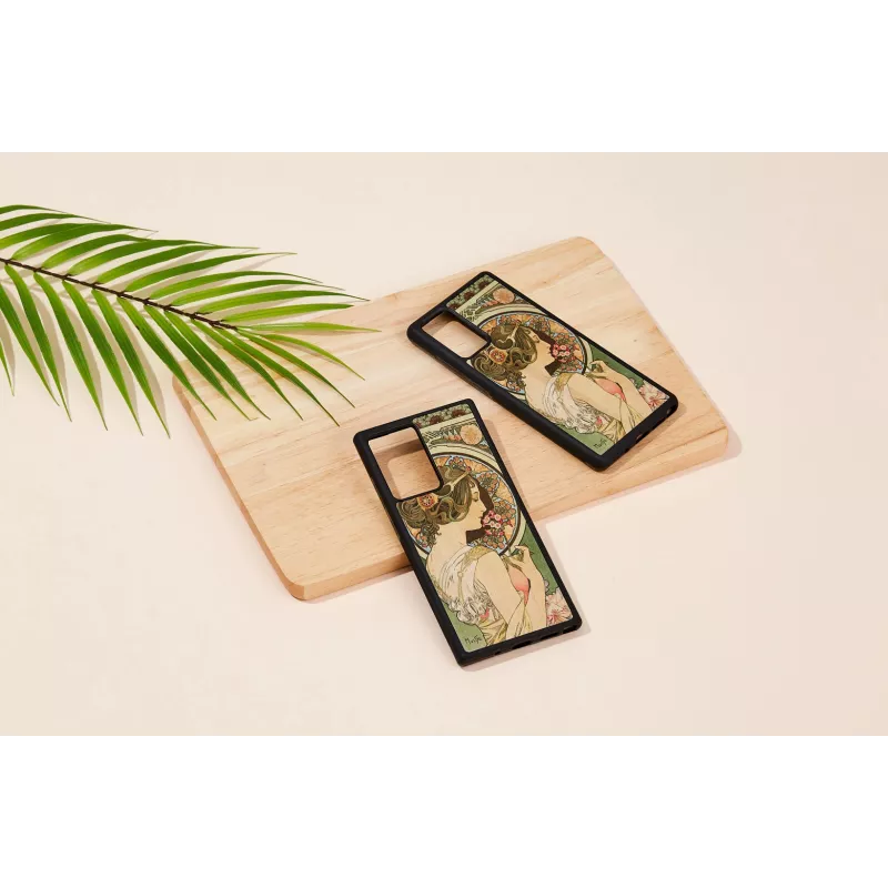 Protective phone case man and wood Galaxy Note 20 primrose black