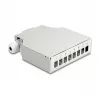 DeLOCK Fiber Optic Distribution Box DIN rail 8 port grey