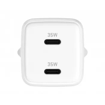 Wall USB-C Charger YENKEE G35D 2x18W Power Delivery 3.0 3A
