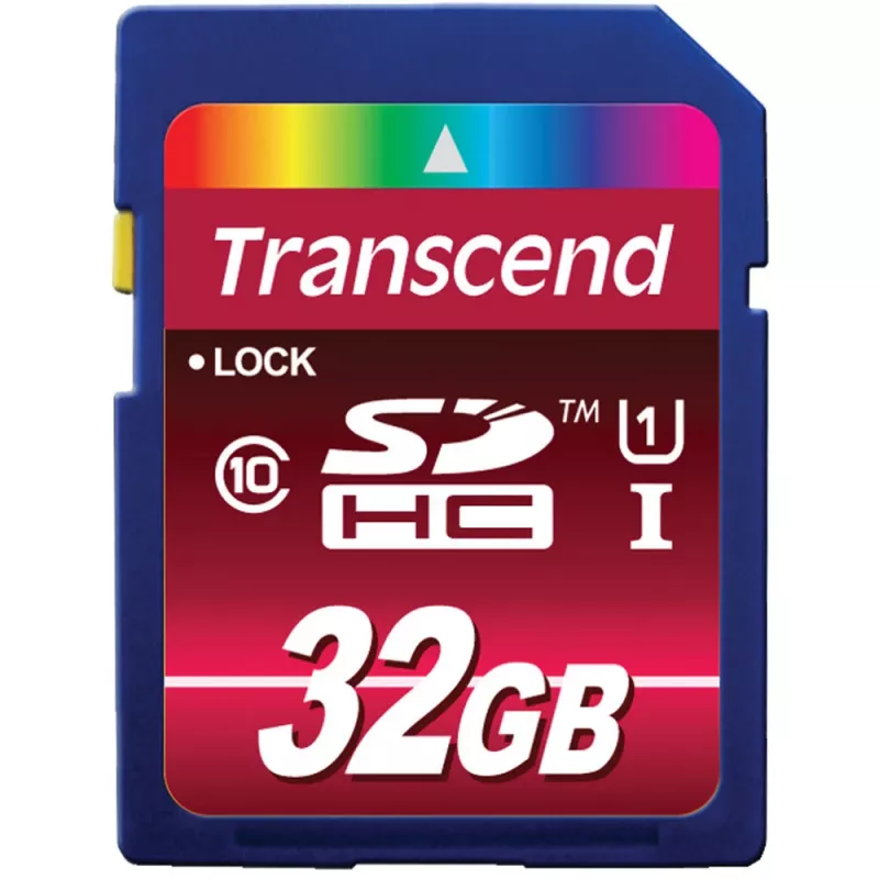 Flash Memory Transcend 32GB SDHC UHS-I 600x TS32GSDHC10U1