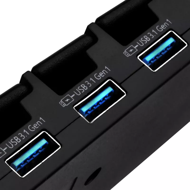 USB 3.1 Gen 1 Desktop Hub SILVERSTONE SST-UC03B-PRO — 7 USB ports