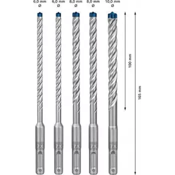 Drill Bit Bosch 8 mm diameter model 2608900198 for metal and wood drilling