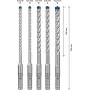 Drill Bit Bosch 8 mm diameter model 2608900198 for metal and wood drilling