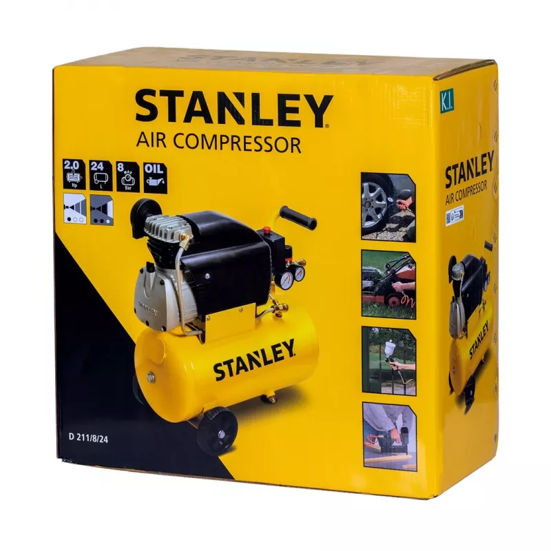 Stanley Oil compressor 24 l 1500 W FCCC404STN005 24 l 8 bar set of 6 pieces