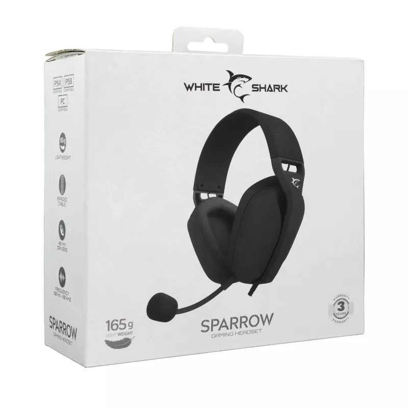Headphones White Shark GH-2443 Sparrow Black