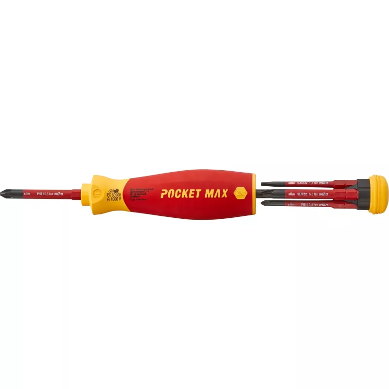 Wiha 45296 manual screwdriver Multi-bit screwdriver Straight screwdriver
