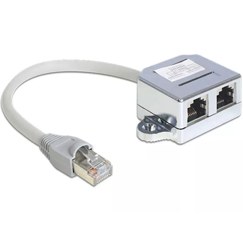 Networking cable DeLOCK 65441 RJ-45 0.15 m Grey
